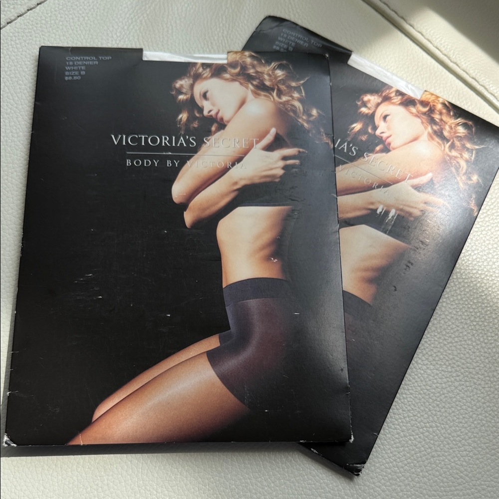 Victoria's Secret Black Body Shaping Pantyhose